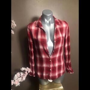 Tommy Hilfiger shirt flannel button down top